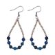 Boucles d'oreilles gouttes - 7 Lapis-lazulis bleus