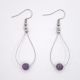 Boucles d'oreilles gouttes - Améthyste violette - Taille au choix